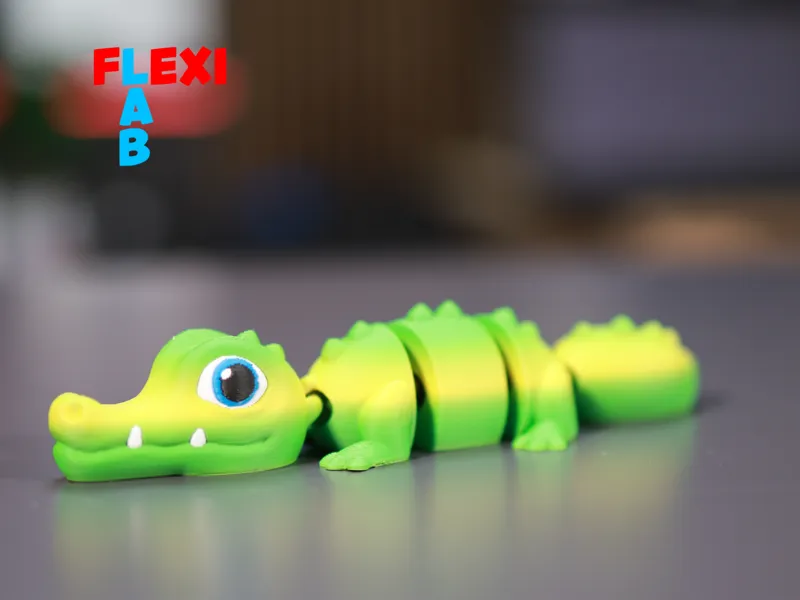 Flexi Krokodil Mini Tini Gelenktier Spielzeug