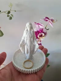 With base - Virgin Mary Madonna 100mm  0.2mm layer, 2 walls