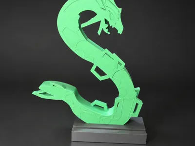 Rayquaza TCG Pokemon Card Display Stand