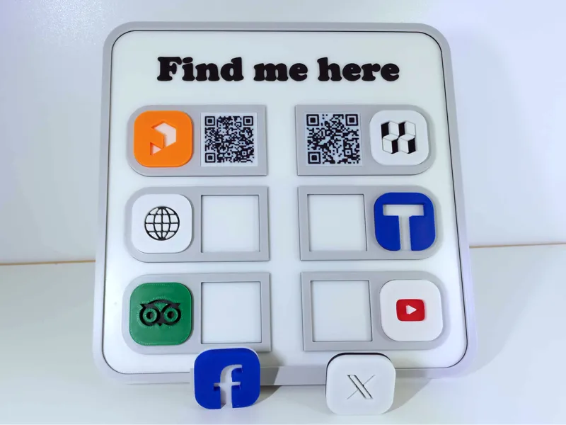 QRCode Display Plate (no mmu req., modular, f360)