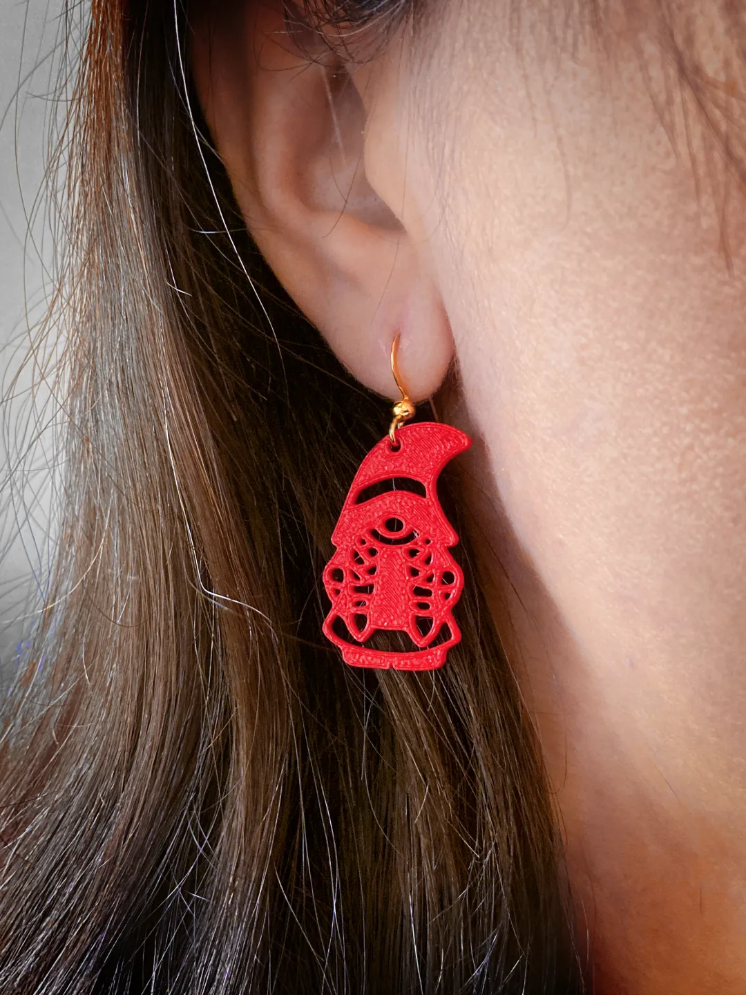 Elf (women) earring for Christmas view 2