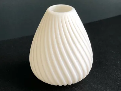 Vase with knurling for flowers or decoration