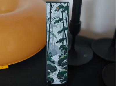 Japanese Forest Bookmark - Hueforge