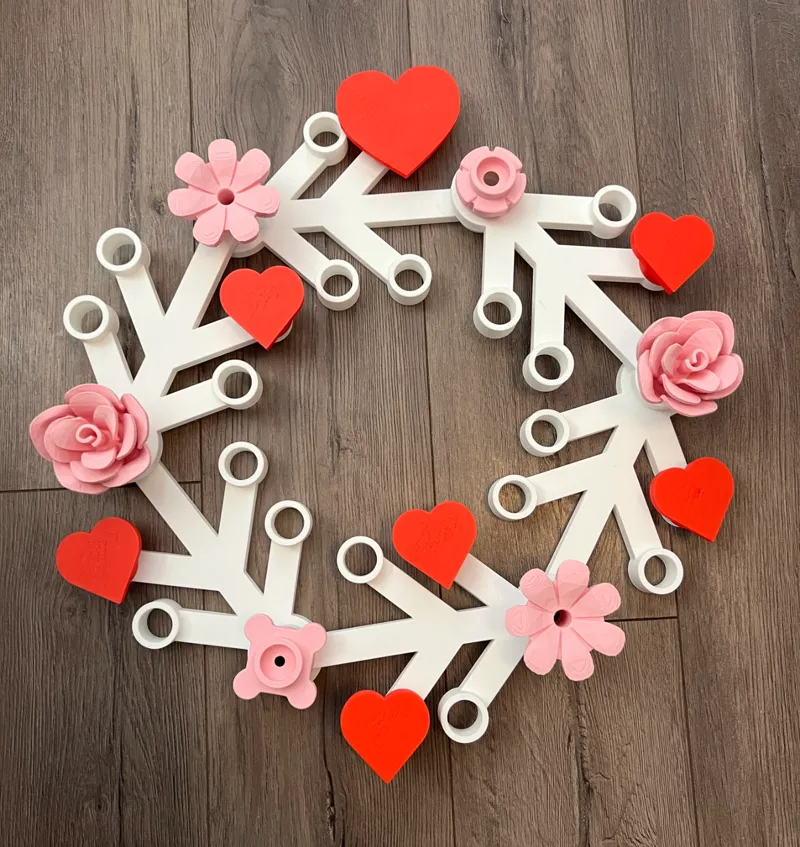 Building Bricks Wreath Rose