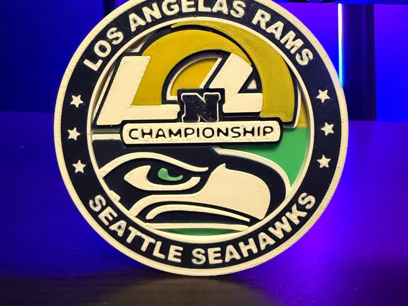 NFC 2026 Championship Coaster - Rams vs. Seahawks