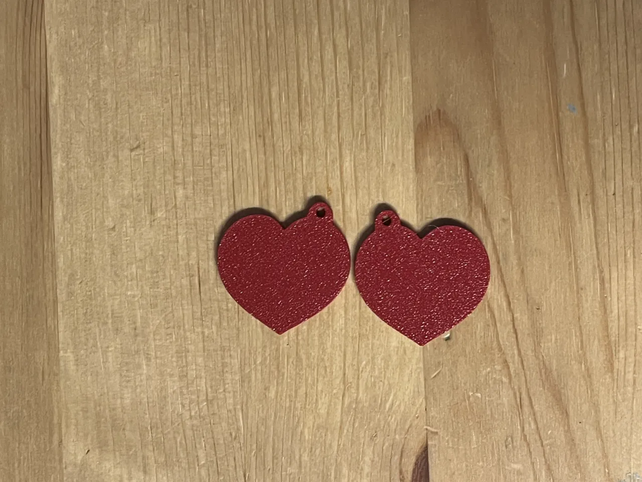 heart earrings view 2