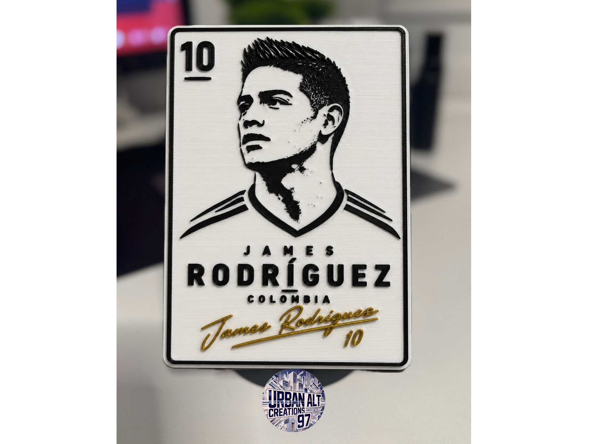 Golden Signatures - James Rodriguez by Urbanalt97 3D model by Urban.Alt.Creations97