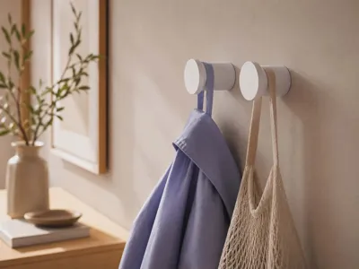 Clothes hook, hidden mounting