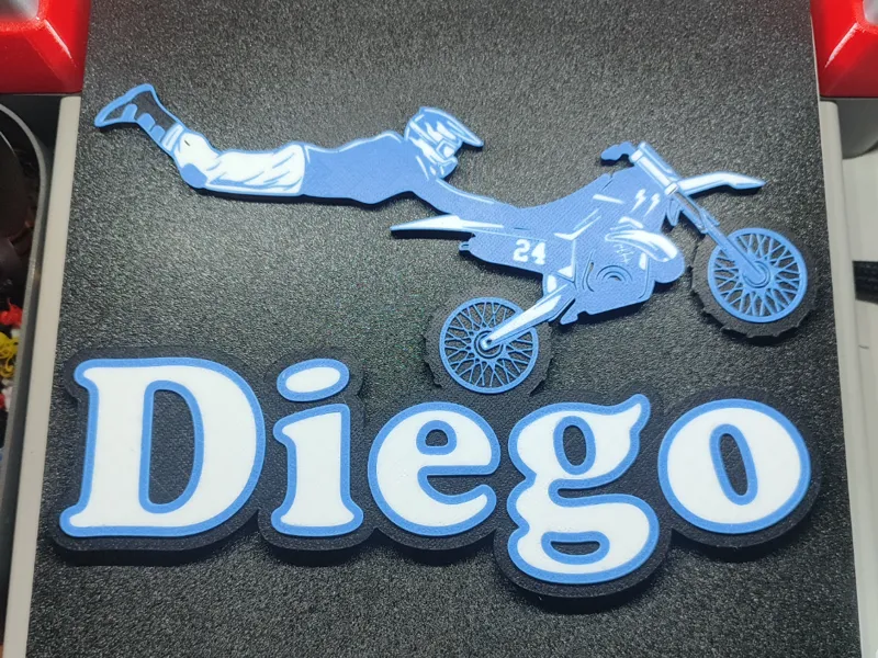 Placa Diego Motocross