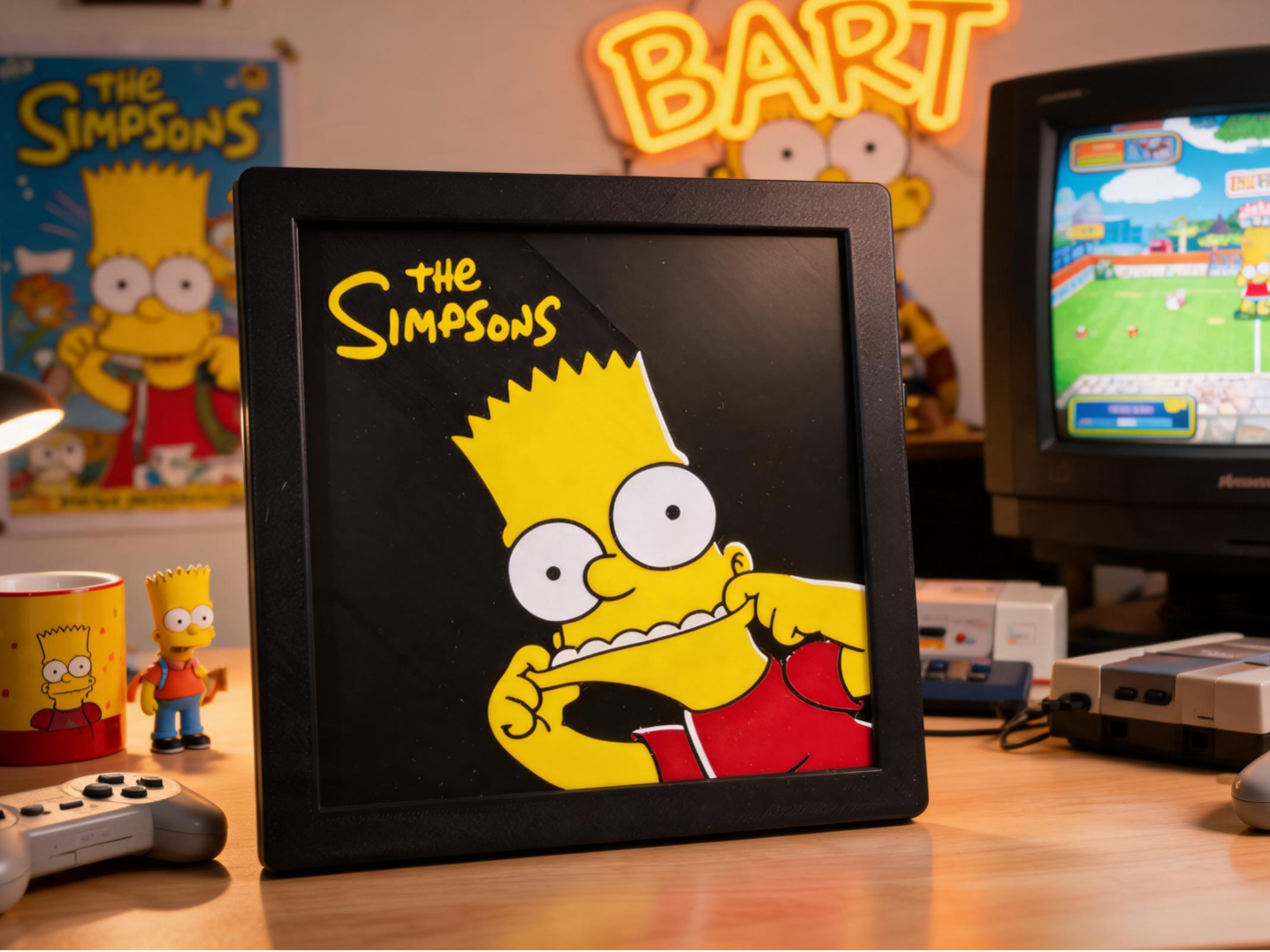 Bart from the Simpson 3D picture model