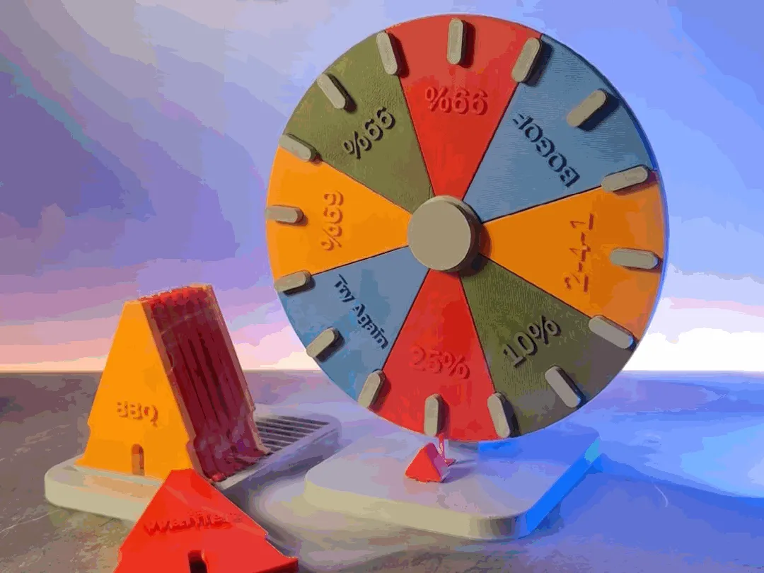 Personalised Spinning Wheel! Make your own luck! view 2