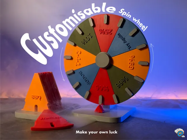 Personalised Spinning Wheel! Make your own luck!