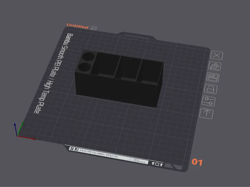Driller / Scalpel / Tools holder with extra bins