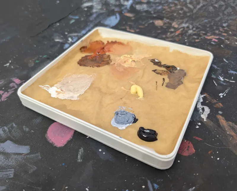 DIY wet palette box with top and insert