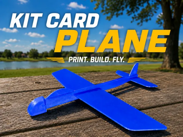 Print & Fly Kit Card Plane