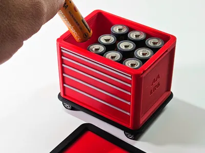 Mini Tool Chest for AA Batteries