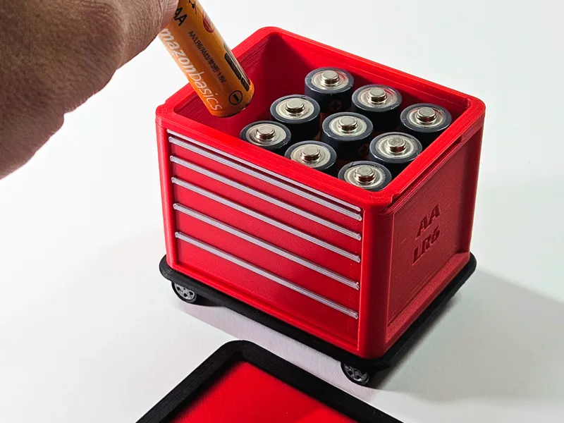 Mini Tool Chest for AA Batteries