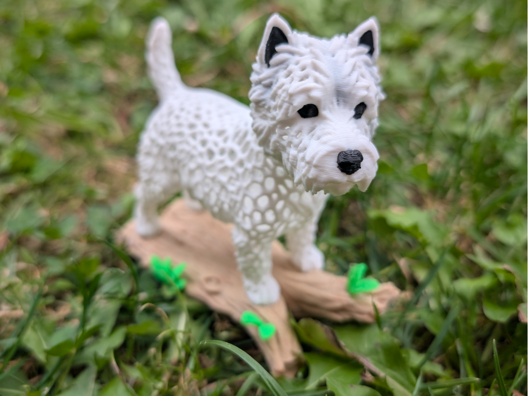 Voronoi West Highland White Terrier Figure(Westie) - 1