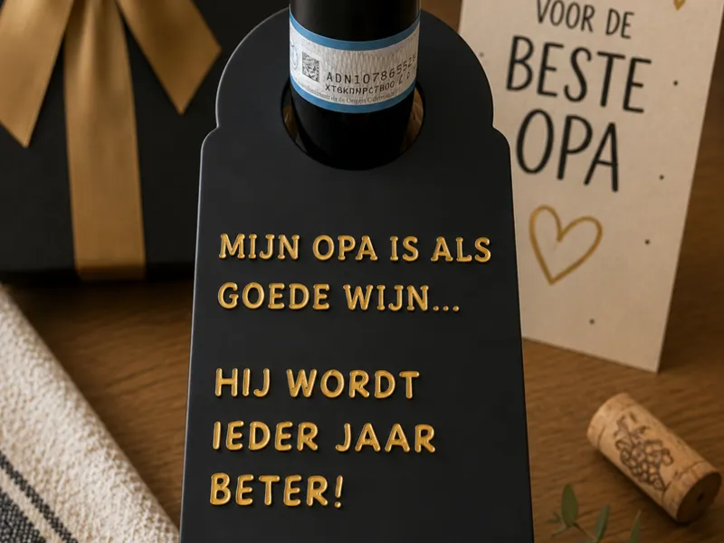Wijnfleshanger voor Opa