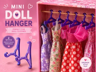 Mini Doll Clothes Hanger