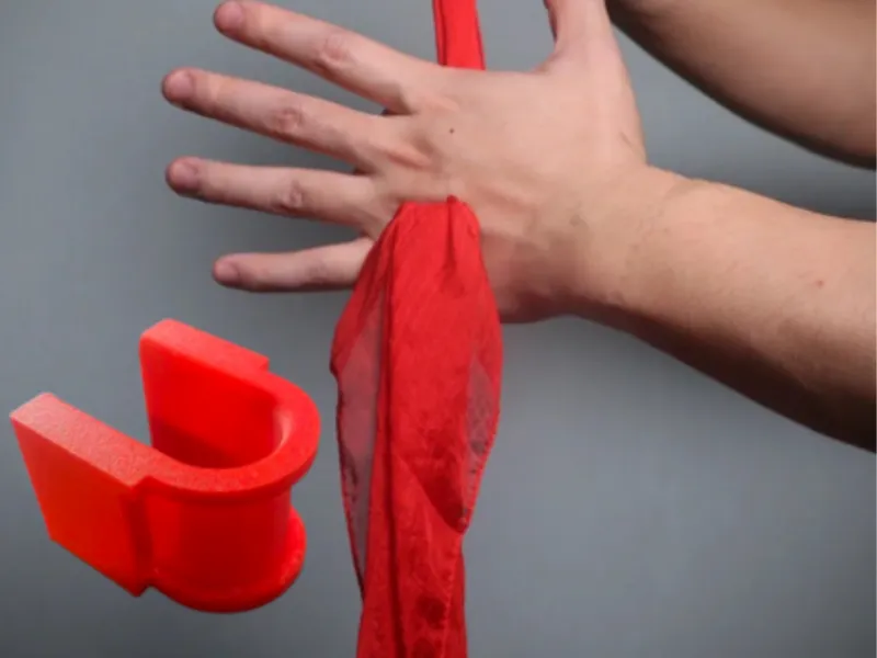 Silk Through Hand Magic Trick Prop