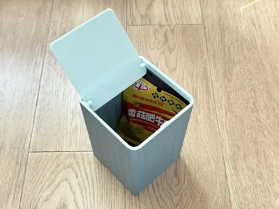 Tabletop trash can with lid&Pen Holder桌面翻盖垃圾桶/笔筒