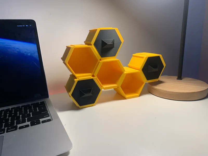 Modular Honeycomb Organiser and Shelving