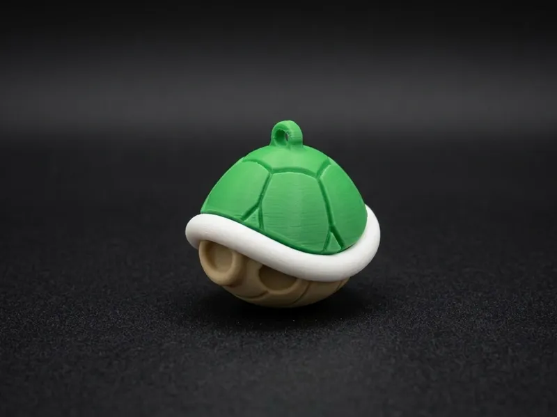 Green Shell - Mario Kart - Keychain - No AMS