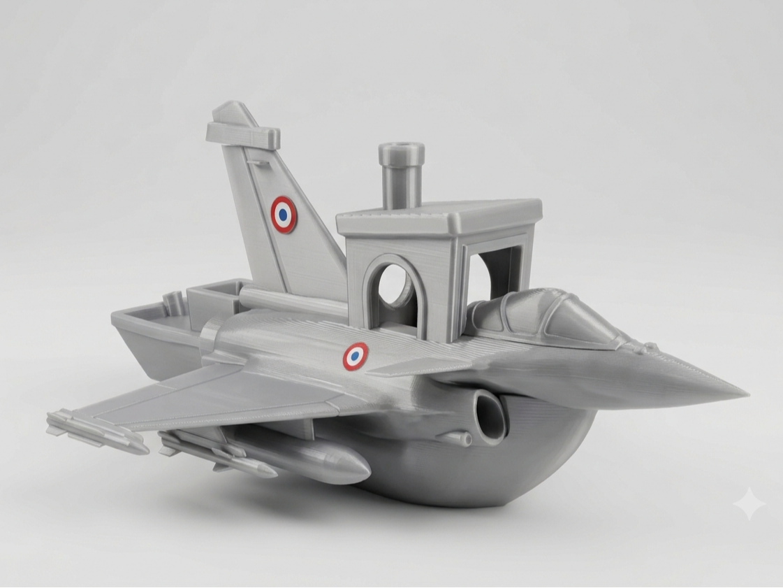 Benchy Fighter Jet – Rafale Style Delta Wing Boat