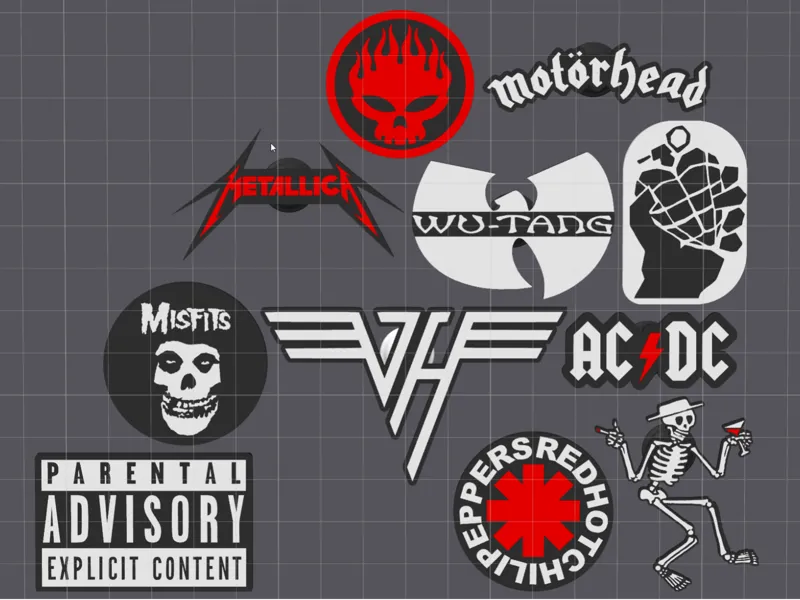 Music Band Charms for Crocs or shoes with holes