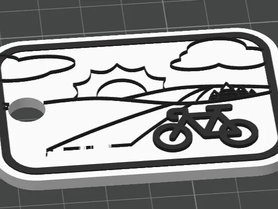 Keychain Bicycle