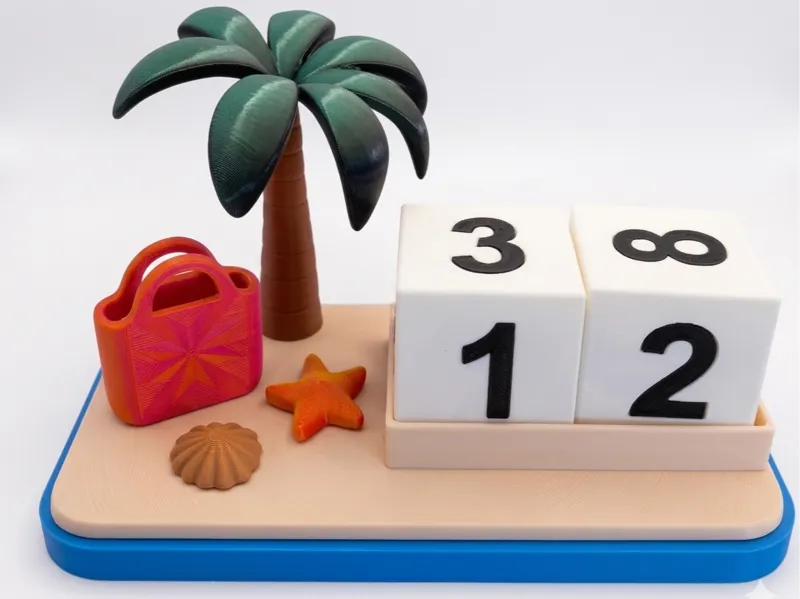 Summer Holiday Countdown Print in Parts no AMS