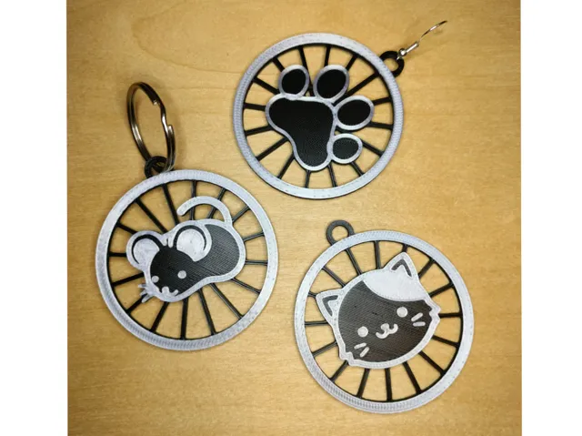 Earrings, pendant, keychain - make your own choice