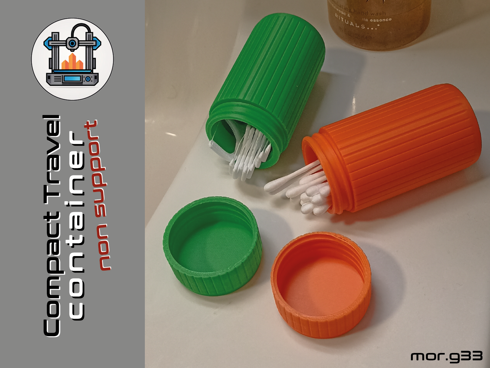 Compact Travel Container