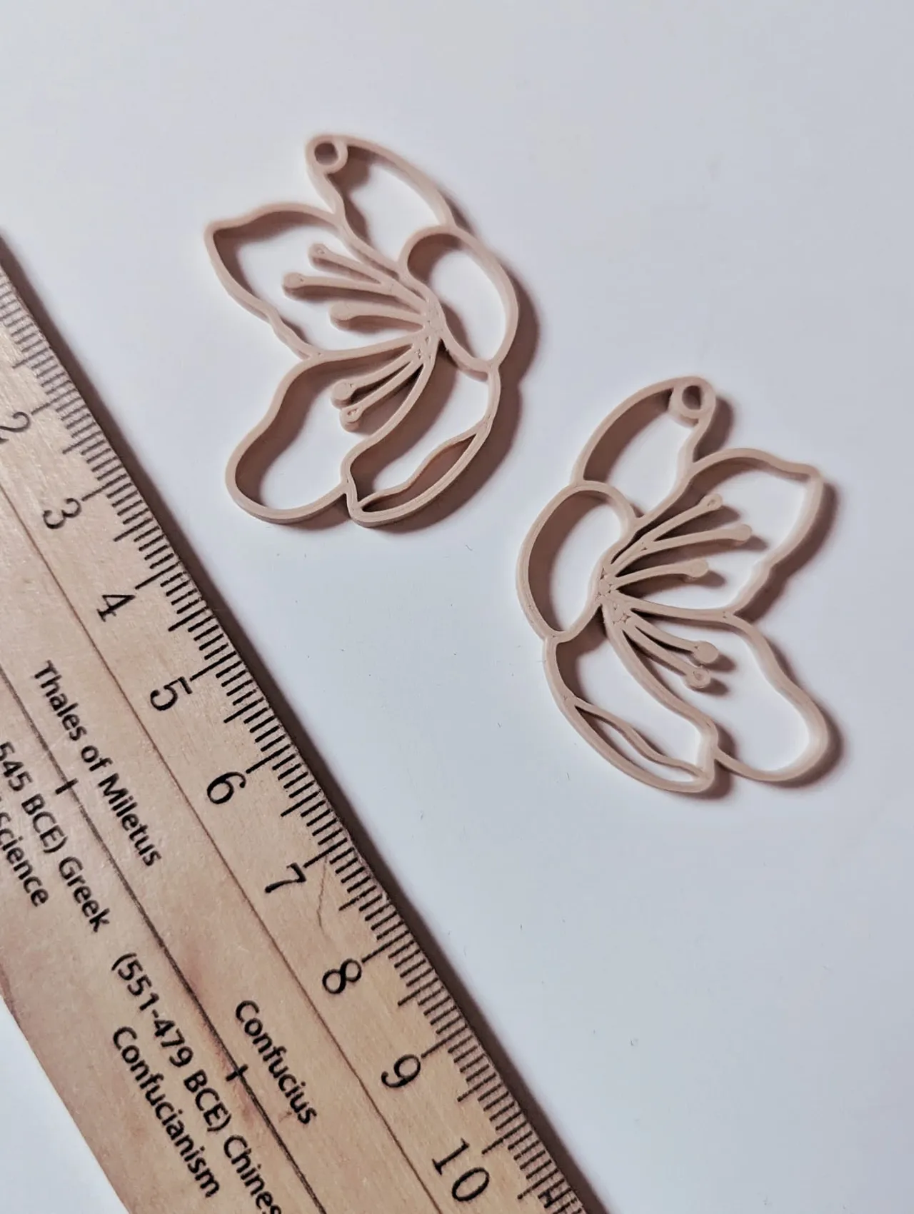 Peony Earrings view 3