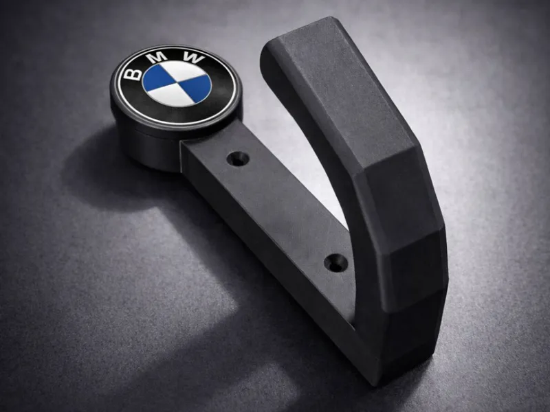 Soporte para casco de moto (logo BMW)