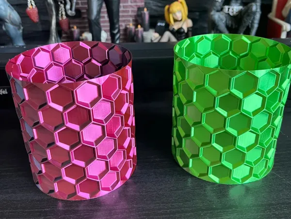 Vases spirale nid d'abeille
