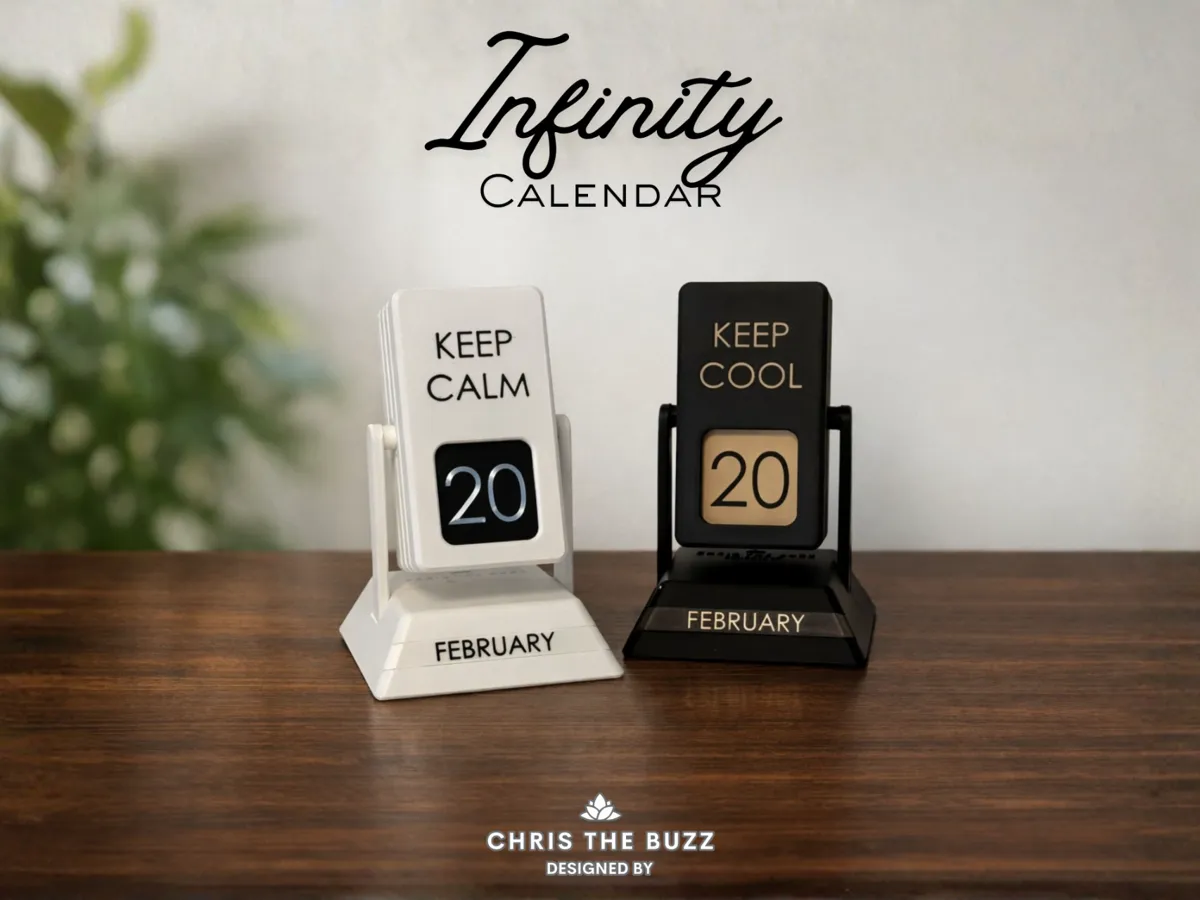 INfinity Calendar - Free 3D Print Model - MakerWorld
