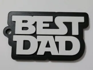 Star Wars style Best Dad Keyring