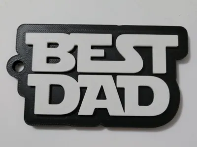 Star Wars style Best Dad Keyring