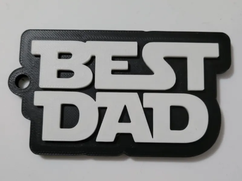 Star Wars style Best Dad Keyring