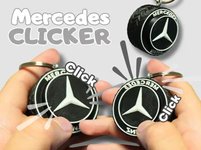 Mercedes Wheel Clicker Fidget Toy