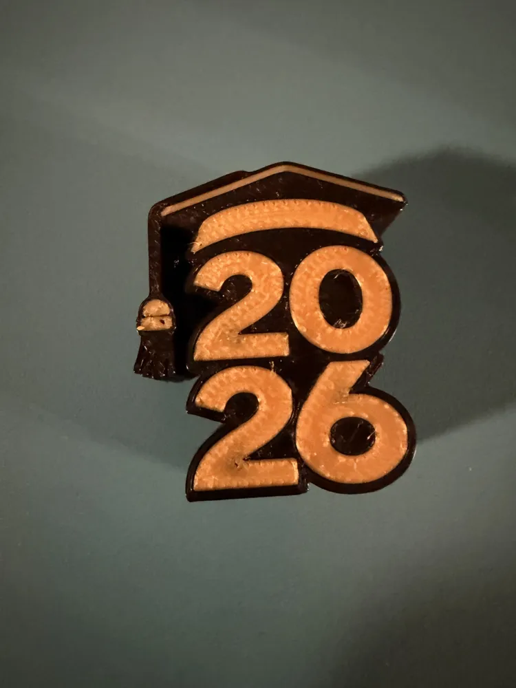 Class Of 2026 Straw Topper Graduation - Free 3D Print Model - MakerWorld