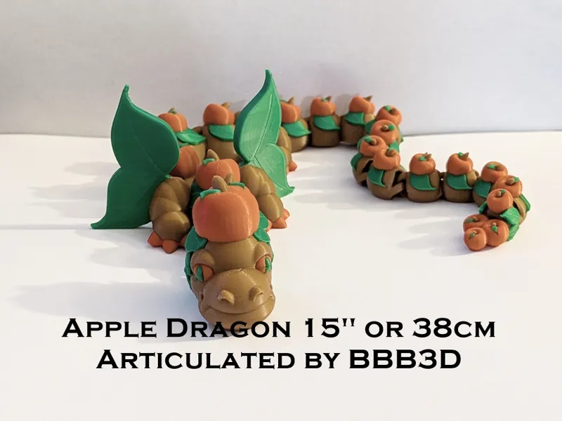 New Apple Dragon Articulated 13 inch or 38 cm
