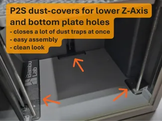 P2S - Cover für Z-Achse und Bodenöffnungen