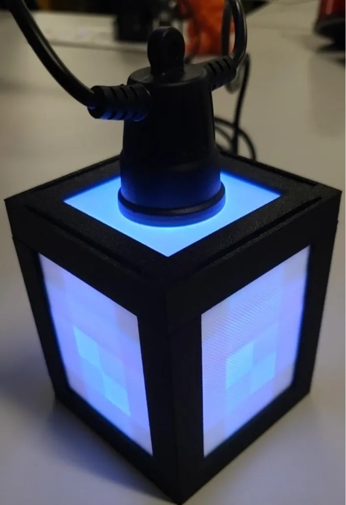 Miniture Minecraft inspired string light covers 