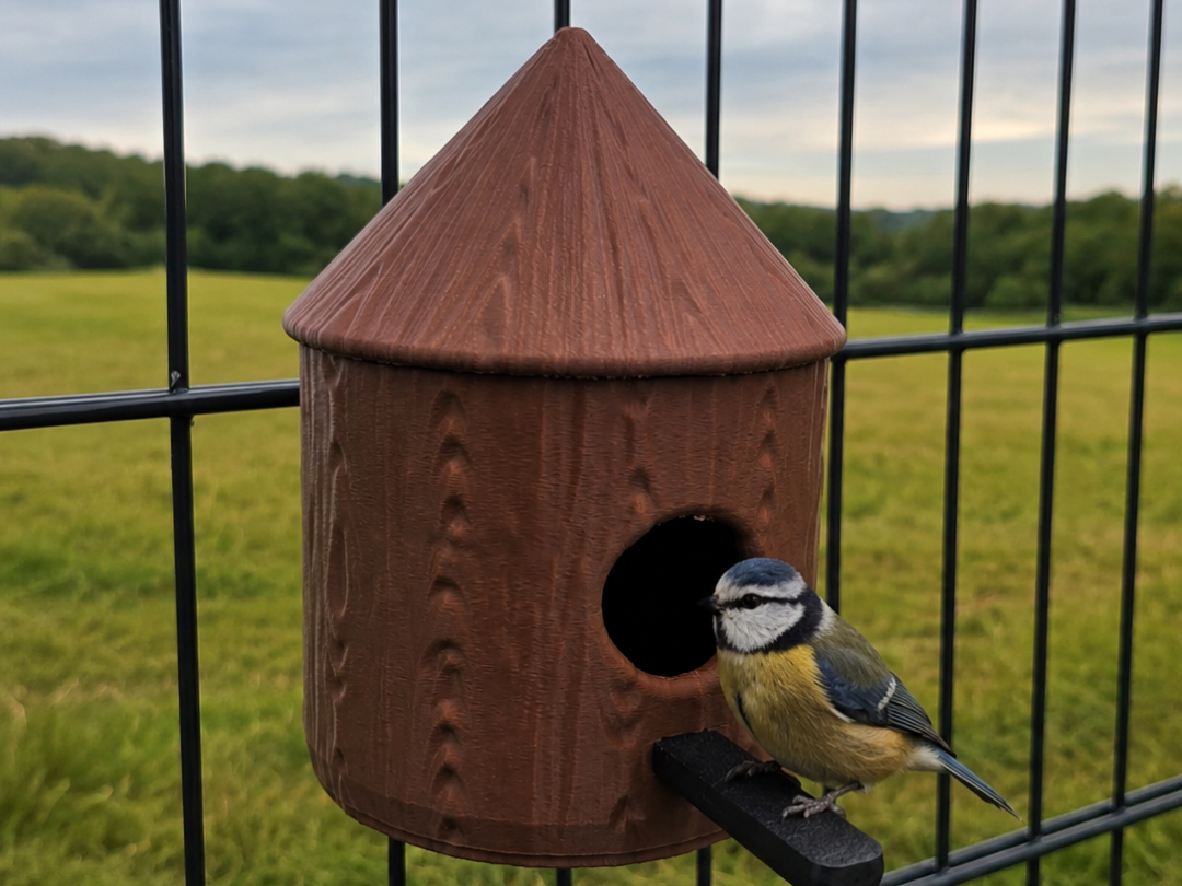 Vogelhaus für den Fäncel- Holzoptik