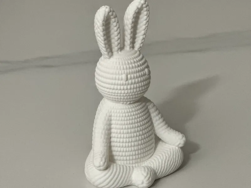 Zen Bunny - Amigurumi Meditating Rabbit (Knitted)