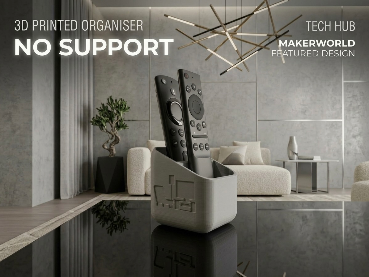 The Minimalist Hub - Modular Remote Organizer