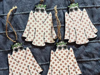 Anti-Hero Hippie Ghost Ornament - Taylor Swift